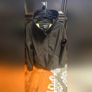 Fox Coat XL Black Neon Green Lining